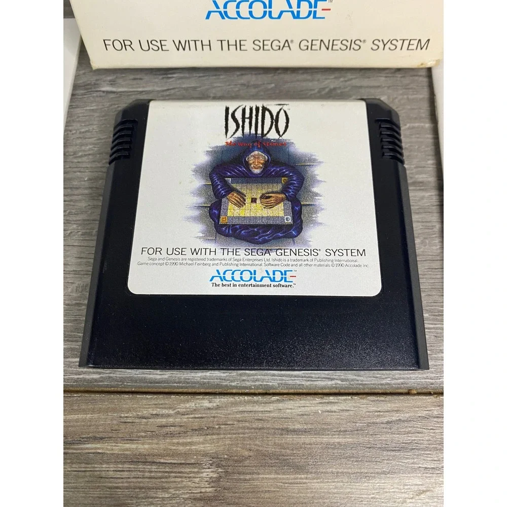 Ishido‎ The Way of Stones Sega Genesis Accolade Complete In Box CIB Puzzle Game